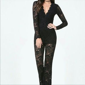 Long sleeve lace Jumpsuits
